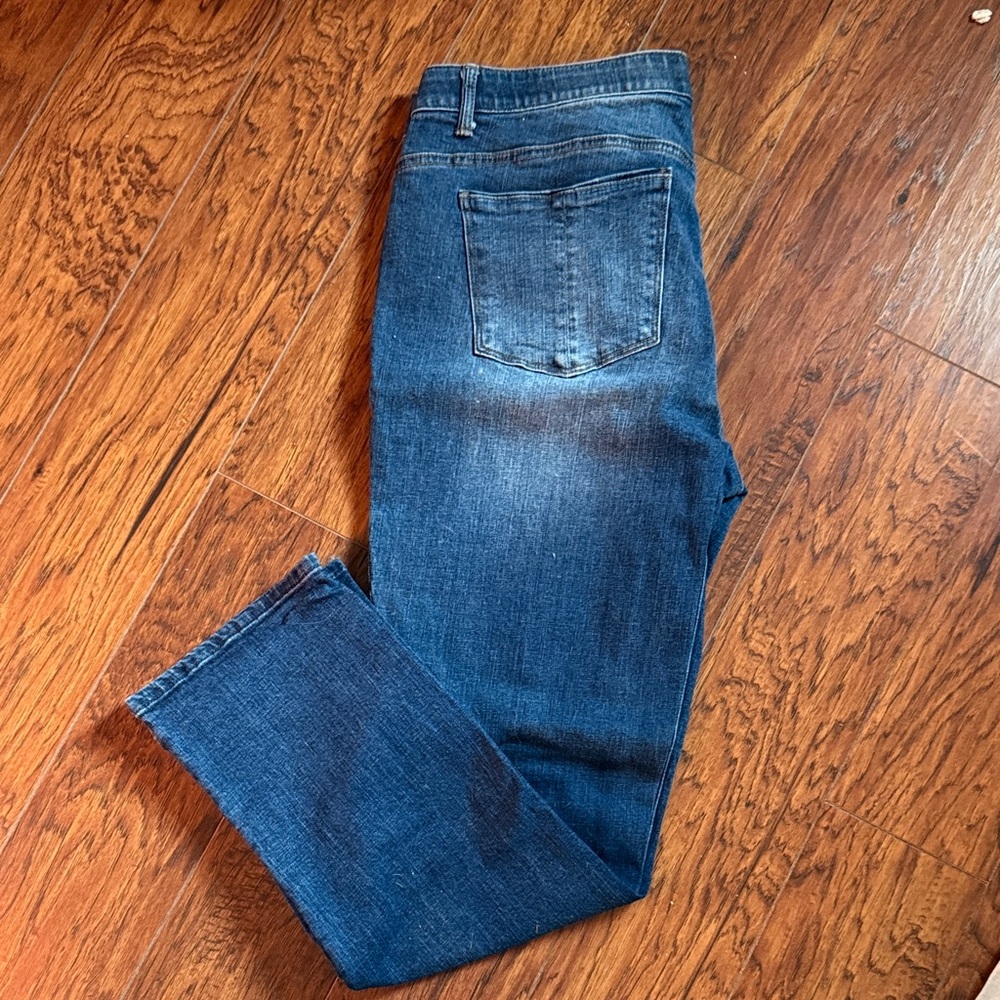 Democracy Ab solution Dark Blue Straight Leg Jeans size 12